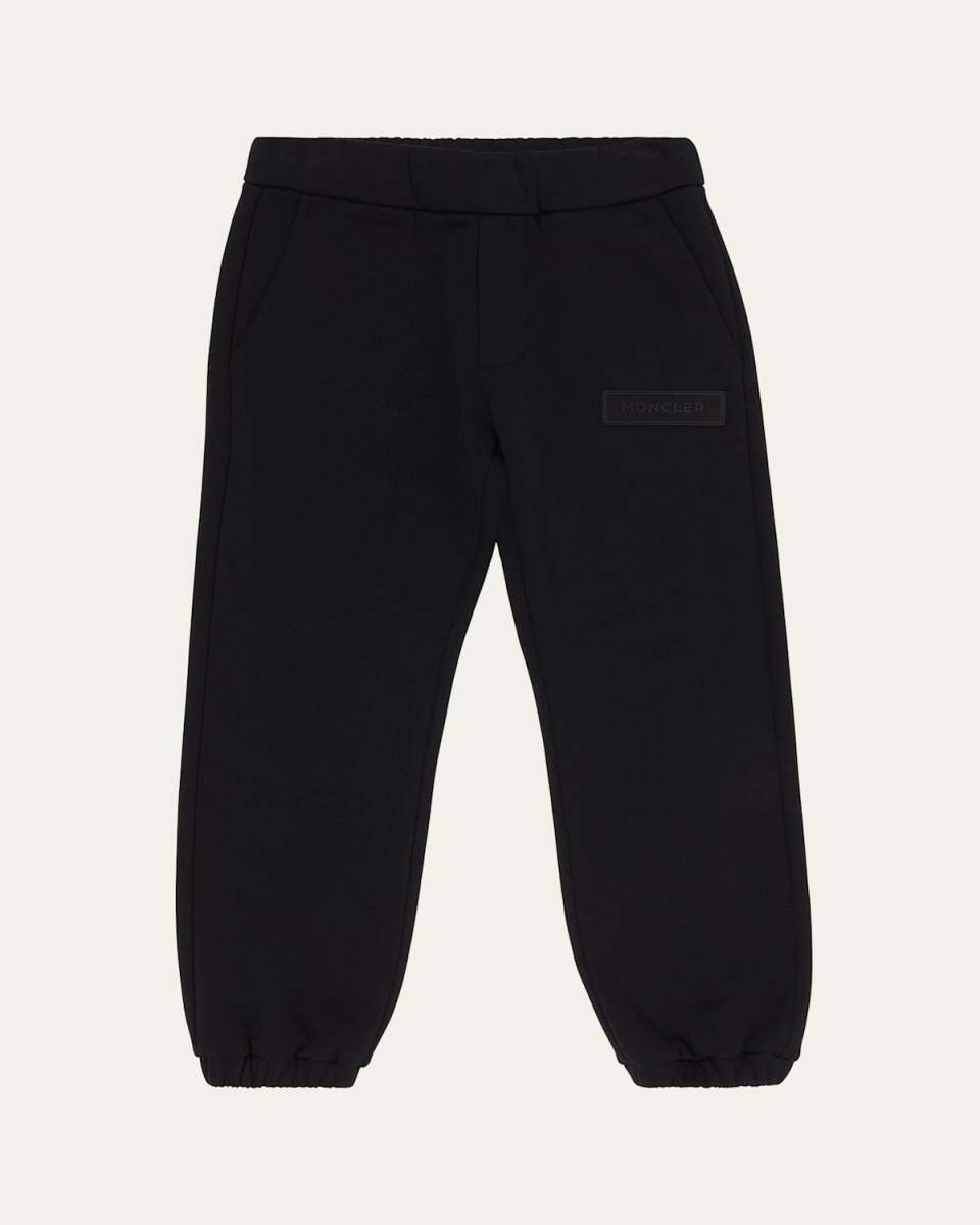 Boy's Logo Plate Sweatpants, Size 12-14